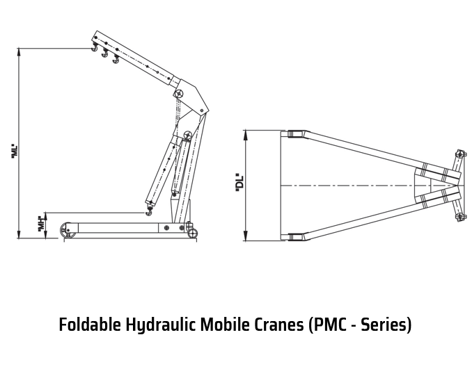 Foldable Hydraulic Mobile Cranes (PMC - Series)